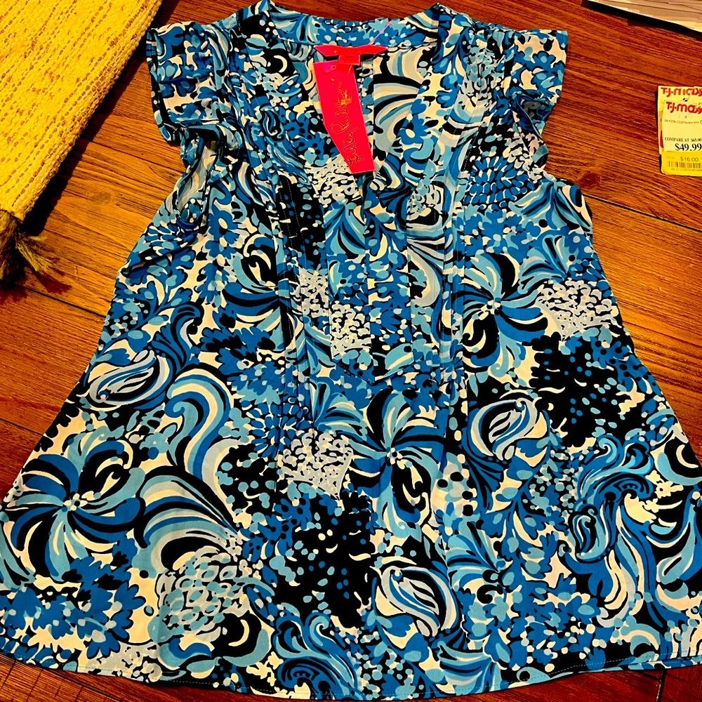 Lilly Pulitzer Mermaizing XXS top new with tags